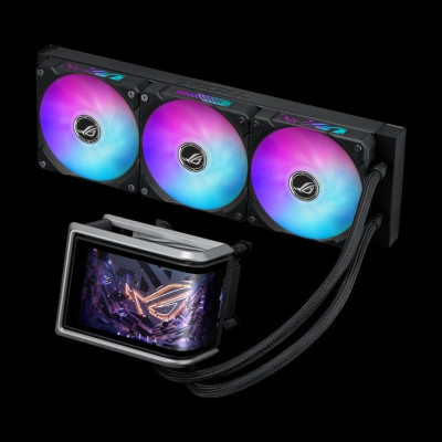Водяное охлаждение CPU Asus ROG RYUO IV 360 ARGB, 3x120mm Liquid CPU Cooler, AMOLED-display, Black Водяное охлаждение CPU Asus ROG RYUO IV 360 ARGB, 3x120mm Liquid CPU Cooler, AMOLED-display, Black