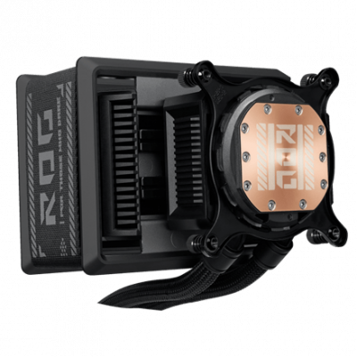 Водяное охлаждение CPU Asus ROG RYUO IV SLC 360 ARGB, 3x120mm, AMOLED-display, Black