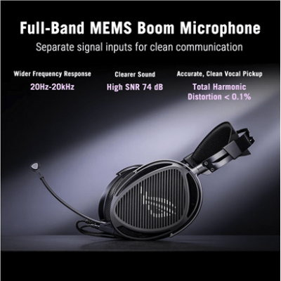 Наушники ASUS A702 ROG KITHARA/BLK 3,5 мм, 6,3 мм односторонние штекеры, USB-C Black