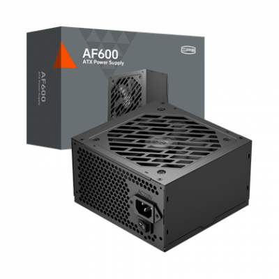 Блок питания PCCooler P1-AF600-N1H, 600W, 80+, Non Modular, ATX, FAN 120mm, Черный, P1-AF600-N1H