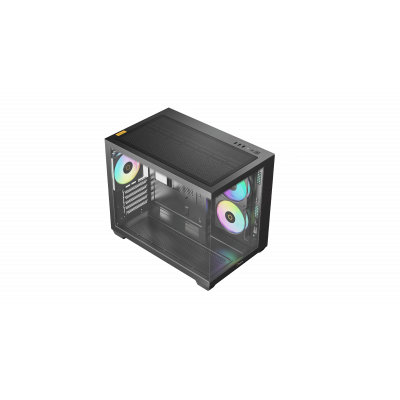 Корпус Ocypus Gamma C54 BK ARGB mATX/ITX 3xUSB Черный Gamma-C54-BKD300XX-GL