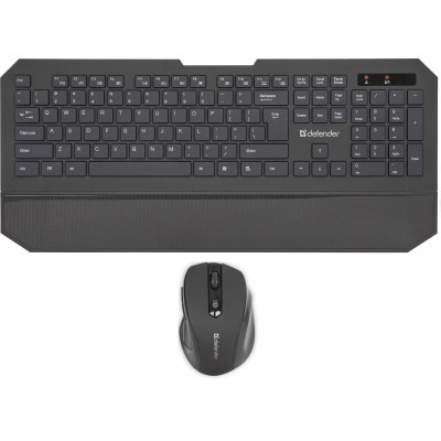 Беспроводной Комплект, Клавиатура + Мышь, Defender Berkeley C-925 Nano,B Черн Кл:104+12 М: 6кн RUS