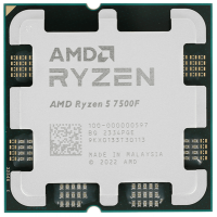 Процессор AMD Ryzen 5 7500F 3,7Гц (5,0ГГц Turbo) 6C/12T 32MB L3 65W-85W AM5 OEM 100-000000597 Процессор AMD Ryzen 5 7500F 3,7Гц (5,0ГГц Turbo) 6C/12T 32MB L3 65W-85W AM5 OEM 100-000000597
