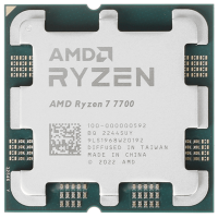 Процессор AMD Ryzen 7 7700 3,8Гц (5,3ГГцTurbo) Zen 4 8/16 8MB L2 32MB L3 65W AM5 100-000000592 OEM Процессор AMD Ryzen 7 7700 3,8Гц (5,3ГГцTurbo) Zen 4 8/16 8MB L2 32MB L3 65W AM5 100-000000592 OEM