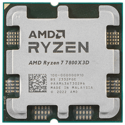Процессор AMD Ryzen 7 7800X3D 4,2Гц (5,0ГГц Turbo) 8C/16T 96MB L3 120W AM5 OEM 100-000000910