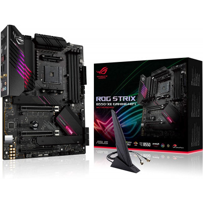 Материнская плата ASUS ROG STRIX B550-XE GAMING WIFI AM4 4xDDR4 6xSATA3 Raid 2xM.2 HDMI DP ATX Материнская плата ASUS ROG STRIX B550-XE GAMING WIFI AM4 4xDDR4 6xSATA3 Raid 2xM.2 HDMI DP ATX