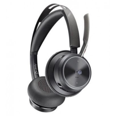 Наушники Poly Voyager Focus 2 Microsoft Teams Certified USB-C-C Headset +USB-C/A Adapter +Charging Stand (9T9J6AA#AC3)