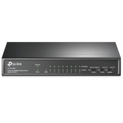 Коммутатор TP-Link TL-SF1009P 8PoE+ 65Wt (TL-SF1009P)