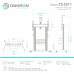 Стойка мобильная Onkron TS2811 black, до 136кг