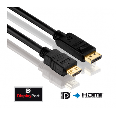 Кабель переходной PureLink PI5100-010, DP to HDMI, 1м