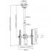 Кронштейн потолочный Brateck PLB-CE944-01L, 106-156см, до 50кг
