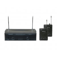 Комплект беспроводных петличных микрофонов WORK WRD 204/2, 4 канала VHF