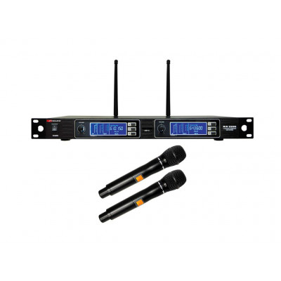 Комплект из 2-х беспроводных микрофонов MARK MR 2200/1, 2x200 каналов