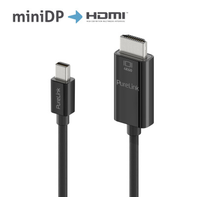 Кабель переходной PureLink IS2101-015 Premium Active 4K mini DisplayPort / HDMI Cable – 1.50m, Black