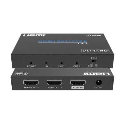 Сплиттер Infobit iSwitch 102 4K60 18Gbps 1x2 HDMI splitter, smart EDID