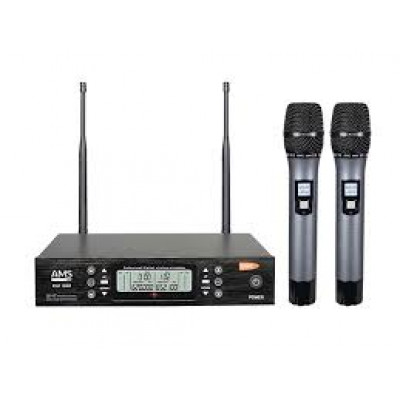 200-канальная беспроводная система 2 ручных микрофона UHF AMS MU 322 + MM 22