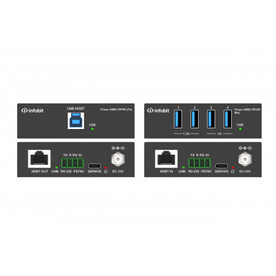 Удлинитель сигнала Infobit iTrans USB3-TR100 USB 3.0 over HDBaseT 3.0