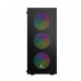 Корпус Wintek Magic L204-B-M TG, ATX/Micro ATX, USB1*3.0/1*2.0, 0.45mm, 4*12cm FRGB fan, чёрный