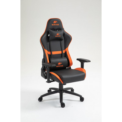 Игровое кресло WINTEK YX-8045-4D, искусств. кожа, газлифт 4 класса 100 мм, 350мм метал. крестовина