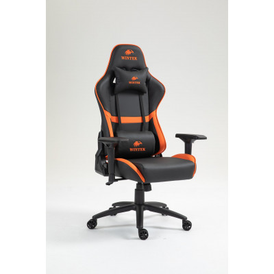 Игровое кресло WINTEK YX-8045-4D, искусств. кожа, газлифт 4 класса 100 мм, 350мм метал. крестовина