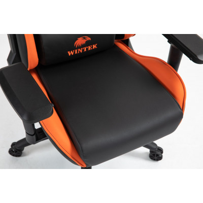 Игровое кресло WINTEK YX-8045-4D, искусств. кожа, газлифт 4 класса 100 мм, 350мм метал. крестовина