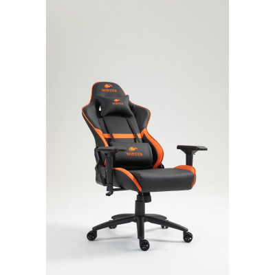 Игровое кресло WINTEK YX-8045-4D, искусств. кожа, газлифт 4 класса 100 мм, 350мм метал. крестовина