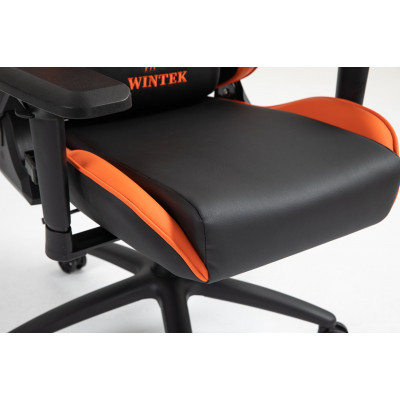 Игровое кресло WINTEK YX-8045-4D, искусств. кожа, газлифт 4 класса 100 мм, 350мм метал. крестовина