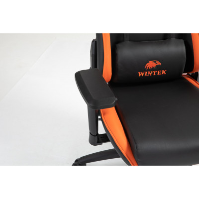 Игровое кресло WINTEK YX-8045-4D, искусств. кожа, газлифт 4 класса 100 мм, 350мм метал. крестовина