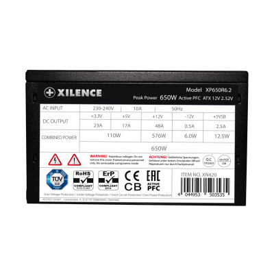 Блок питания Xilence Perfomance C+ series XN420 650W [XP650R6.2], 80+