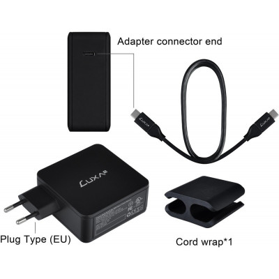 Блок питания для ноутбука Thermaltake LUXA2 EnerG Bar, 60W, USB-C, PO-UBC-PC60BK-01