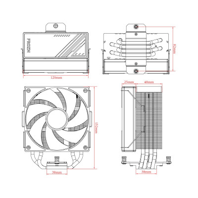 Вентилятор для процессора ID-COOLING FROZN A410 BLACK