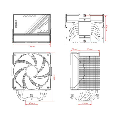 Вентилятор для процессора ID-COOLING FROZN A610 BLACK