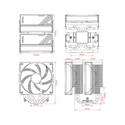 Вентилятор для процессора ID-COOLING FROZN A620 BLACK