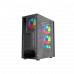 Корпус Wintek Energy JX188-11-M TG, ITX/ATX, USB 1*3.0/2*2.0, HD-Audio+Mic, 0,5mm, 4*ARGB fan (контроллер + пульт д/у в комплекте), чёрный