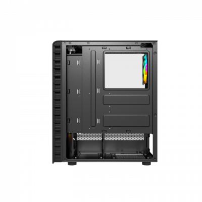 Корпус Wintek Energy JX188-11-M TG, ITX/ATX, USB 1*3.0/2*2.0, HD-Audio+Mic, 0,5mm, 4*ARGB fan (контроллер + пульт д/у в комплекте), чёрный