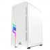 Корпус Wintek Light JX188-7-W TG, ATX/Micro ATX, USB 1*3.0/2*2.0, HD-Audio+Mic, 0,5 mm, 1*12cm fRGB, белый