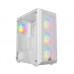 Корпус Wintek Mars PS195-6-M-W TG, ATX/Micro ATX, USB 1*3.0/2*2.0, 0,45mm, 4*12cm ARGB fan (контроллер + пульт д/у в комплекте), белый