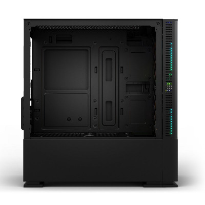 Корпус Wintek Shadow 701-B TG, Micro ATX, USB 1*3.0/1*2.0, HD-Audio+Mic, 2*14cm+1*12cm ARGB fan (без контроллера), чёрный