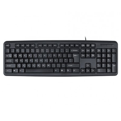Клавиатура Wintek WS-KB-502, USB, рус/англ/каз, 1.5 м, чёрная