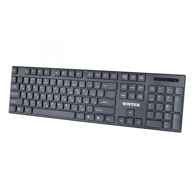 Клавиатура беспроводная Wintek WS-KB-8203, рус/англ/каз, чёрная
