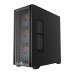 Корпус Wintek Andromeda MAX P193-M-B TG, ATX, USB 2*3.0/1*2.0, HD+Mic, 0,5mm, 4*12cm ARGB (контроллер + пульт д/у в комплекте), Black