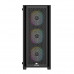 Корпус Wintek Andromeda MAX P193-M-B TG, ATX, USB 2*3.0/1*2.0, HD+Mic, 0,5mm, 4*12cm ARGB (контроллер + пульт д/у в комплекте), Black