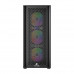Корпус Wintek Andromeda MAX P193-M-B TG, ATX, USB 2*3.0/1*2.0, HD+Mic, 0,5mm, 4*12cm ARGB (контроллер + пульт д/у в комплекте), Black