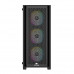Корпус Wintek Andromeda MAX P193-M-B TG, ATX, USB 2*3.0/1*2.0, HD+Mic, 0,5mm, 4*12cm ARGB (контроллер + пульт д/у в комплекте), Black