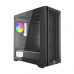 Корпус Wintek Andromeda MAX P193-M-B TG, ATX, USB 2*3.0/1*2.0, HD+Mic, 0,5mm, 4*12cm ARGB (контроллер + пульт д/у в комплекте), Black