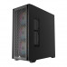 Корпус Wintek Andromeda MAX P193-M-B TG, ATX, USB 2*3.0/1*2.0, HD+Mic, 0,5mm, 4*12cm ARGB (контроллер + пульт д/у в комплекте), Black