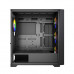 Корпус Wintek Andromeda MAX P193-M-B TG, ATX, USB 2*3.0/1*2.0, HD+Mic, 0,5mm, 4*12cm ARGB (контроллер + пульт д/у в комплекте), Black