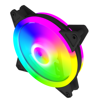 Вентилятор для корпуса Wintek SX-F211-B-12 RGB, 12 см, 4 PIN MOLEX, NORMAL, Black (LC Tornado)