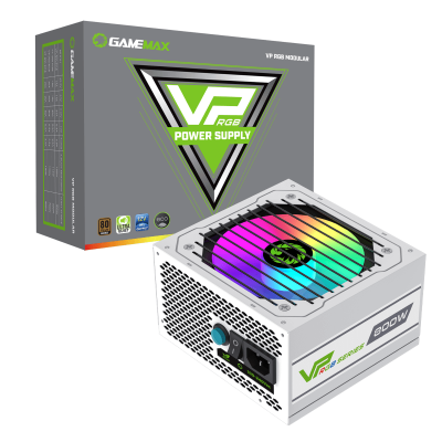 Блок питания Gamemax VP-800-RGB-M White, 80+ Bronze