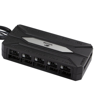 Контроллер Wintek WT-04, 10 портов (3 pin ARGB + 4 pin PWM), беспроводной пульт дистанционного управления